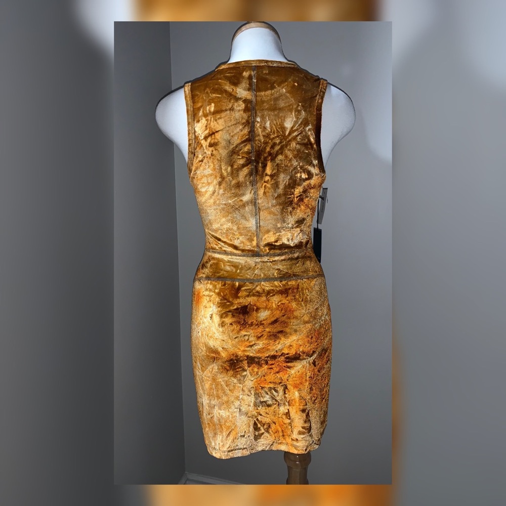 Aritzia Wilfred Free Keera Orange Tie Dye Dress - Picture 5 of 7